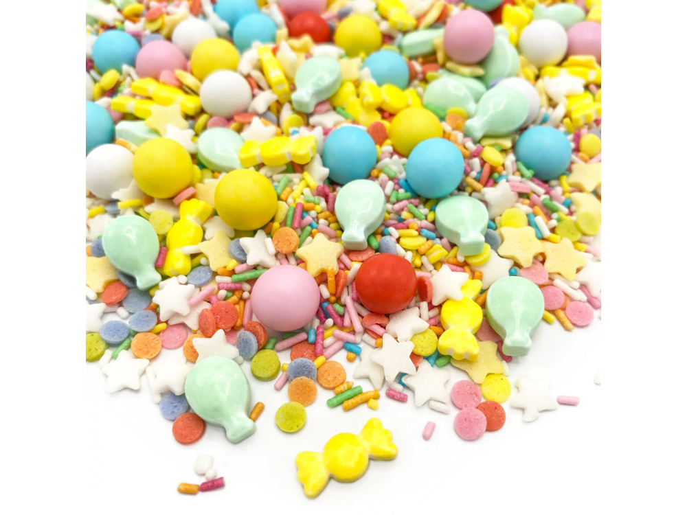 Sugar sprinkles - Happy Sprinkles - Birthday Parade, mix, 90 g