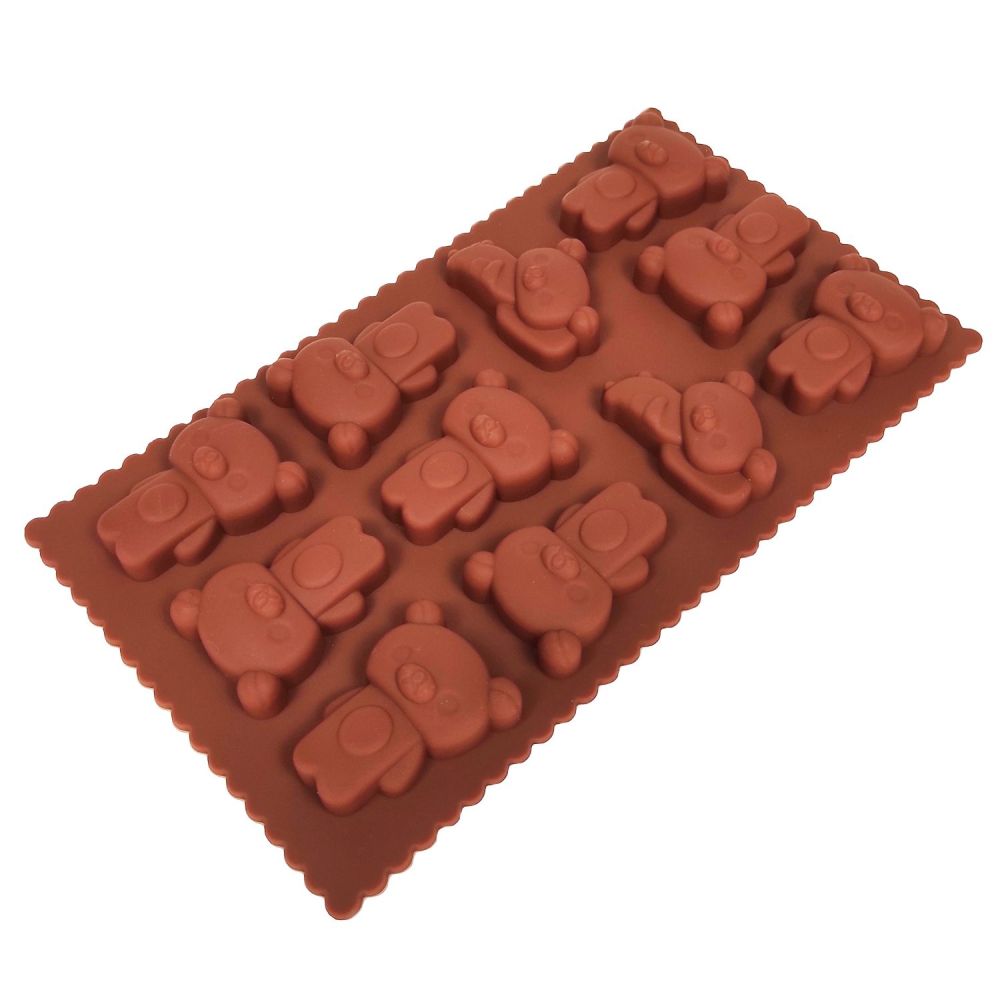 Silicone mold for chocolates and cookies - Bears, 11 pcs.