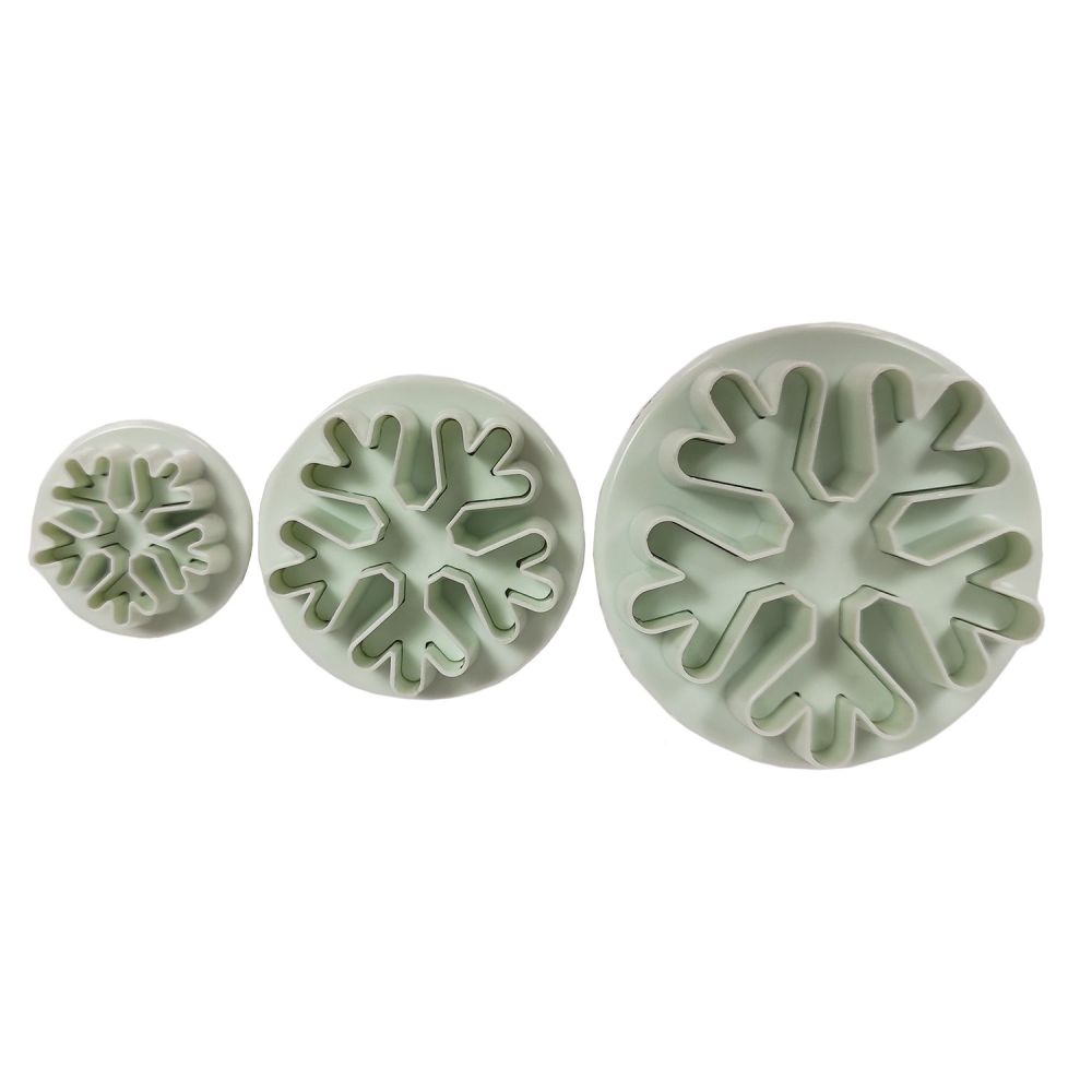 Zestaw wykrawaczek do ozdób Płatki Śniegu - 3 szt.