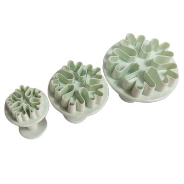 Zestaw wykrawaczek do ozdób Płatki Śniegu - 3 szt.