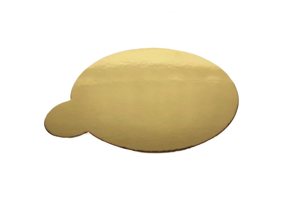Cake board - Matpack - gold, 10 cm, 10 pcs.