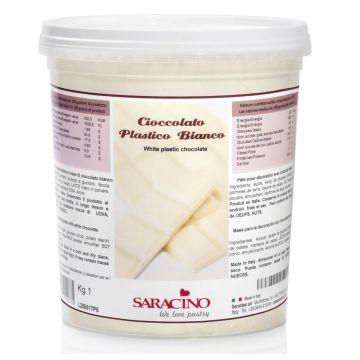 Czekolada plastyczna - Saracino - biała, 1 kg