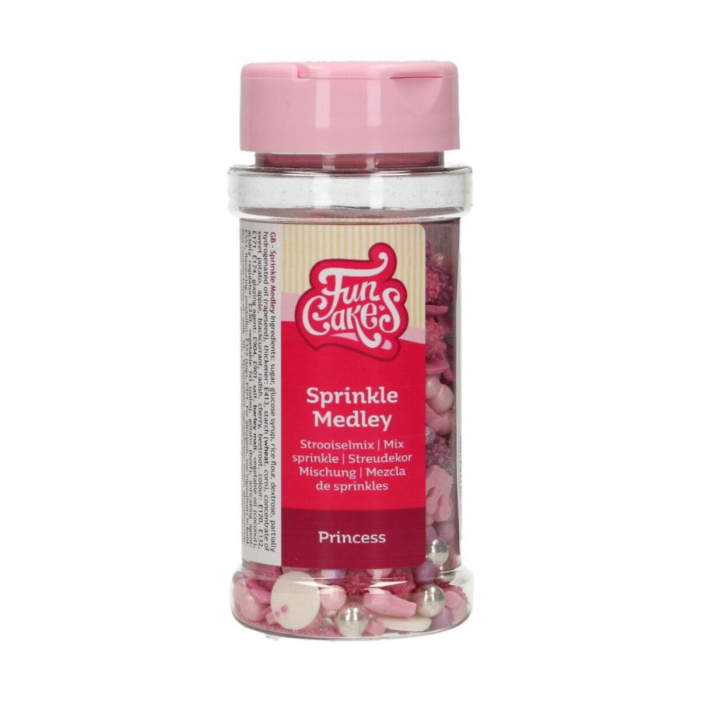 Sugar sprinkles - FunCakes - Princess, mix, 50 g