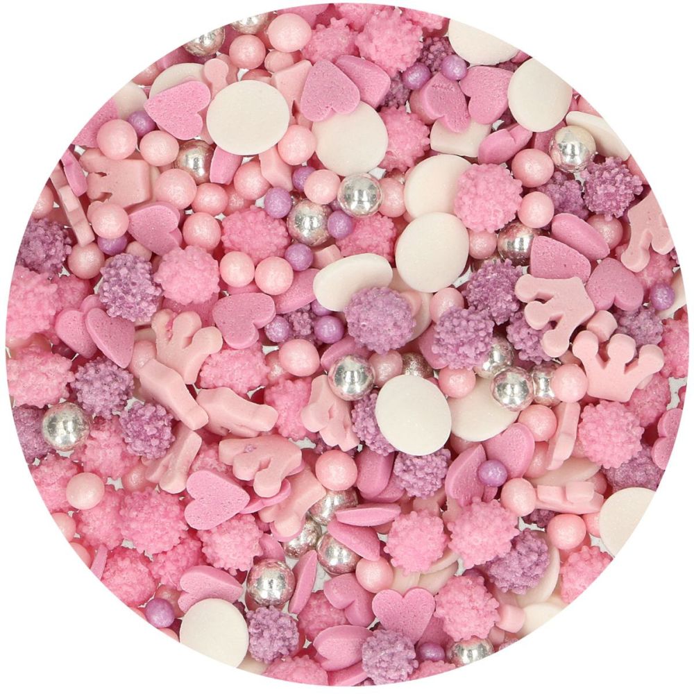 Sugar sprinkles - FunCakes - Princess, mix, 50 g