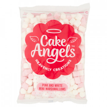 Mini marshmallows - Cake Angels - pink and white, 150 g