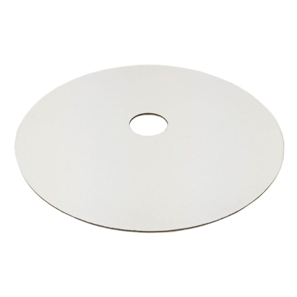 Cake board for multi-tier cakes with a hole - white, double-sided, 20 cm