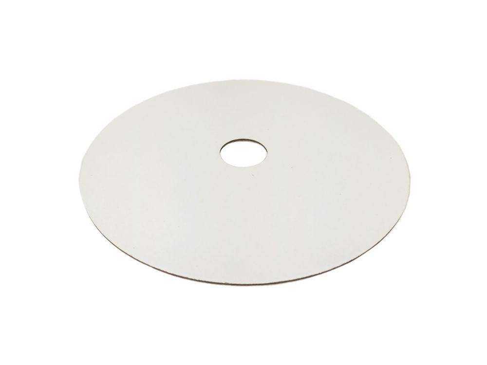 Cake board for multi-tier cakes with a hole - white, double-sided, 20 cm