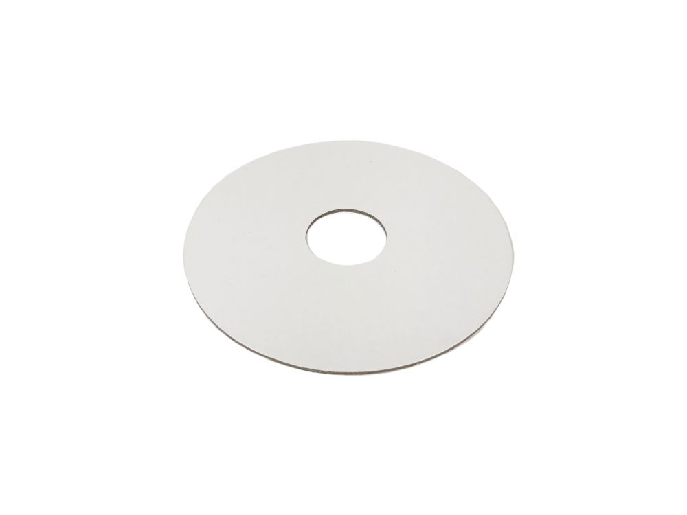 Cake board for multi-tier cakes with a hole - white, double-sided, 12 cm