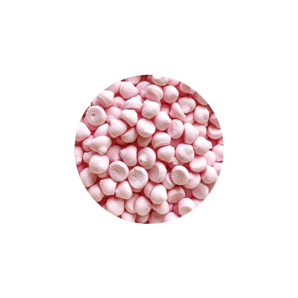 Sugar sprinkles - Dekor Pol - mini meringues, pink, 50 g