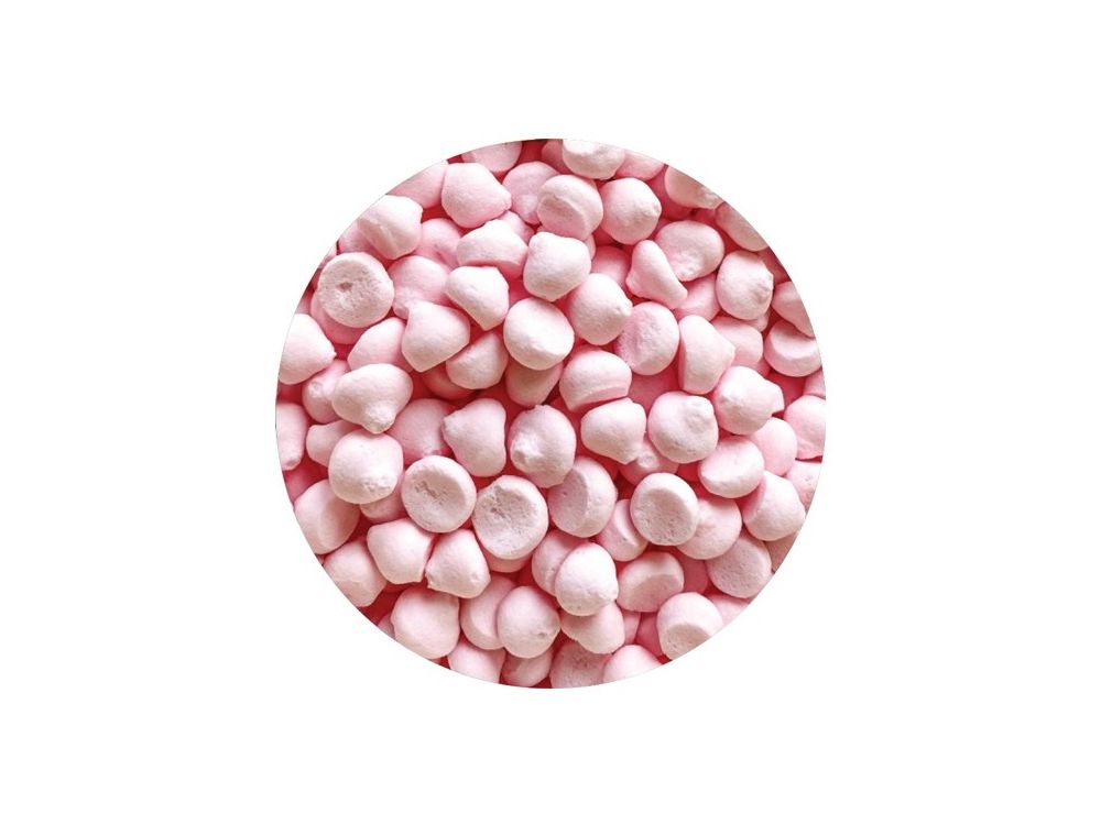 Sugar sprinkles - Dekor Pol - mini meringues, pink, 50 g