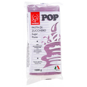 Sugar paste, fondant Pop - Modecor - purple, 1 kg