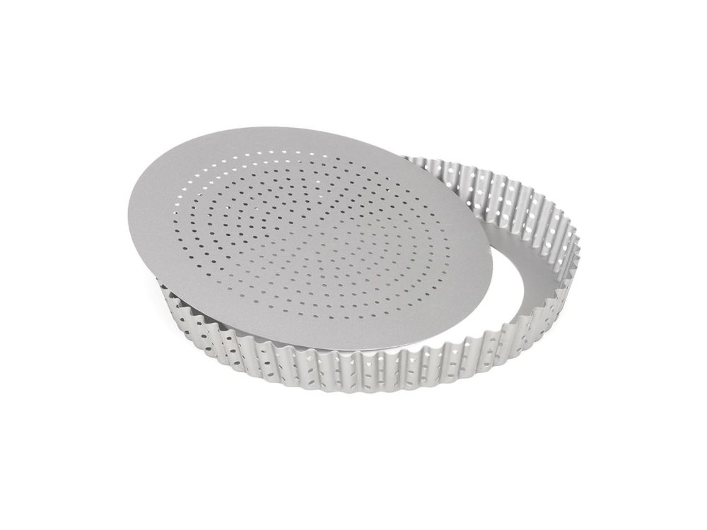Tart tin with removable bottom - Patisse - perforated, round, 24 cm