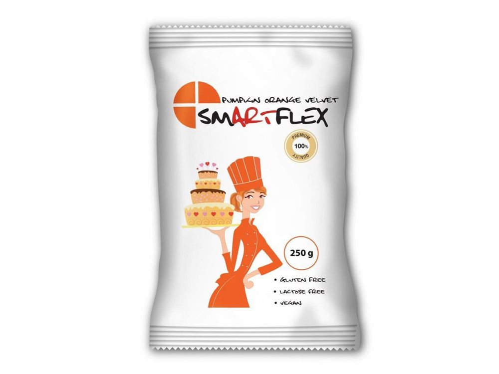 Sugar mass, fondant - SmartFlex - Orange, 250 g