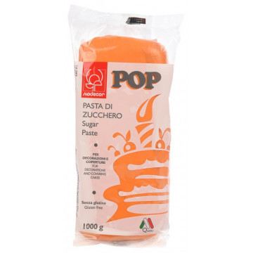 Masa cukrowa Pop - Modecor - pomarańczowa, 1 kg