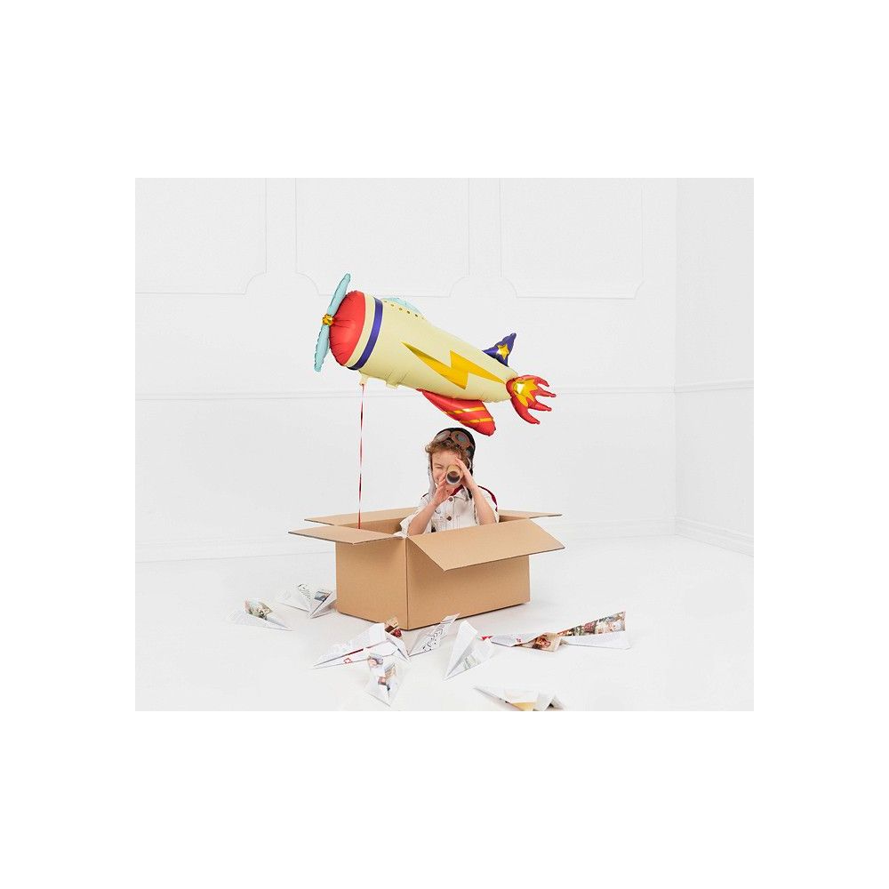 Balon foliowy Samolot - PartyDeco - 91 x 39 cm