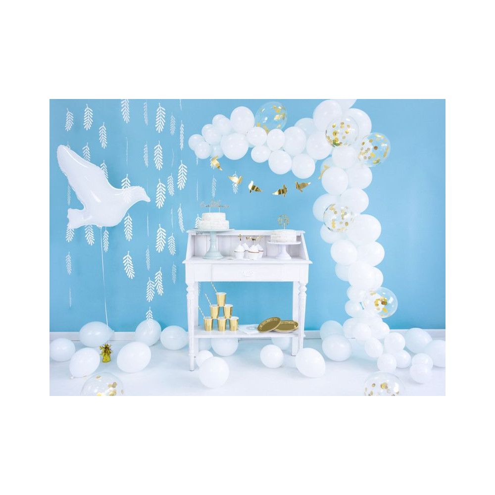 Foil balloon Dove - PartyDeco - white, 77 x 66 cm