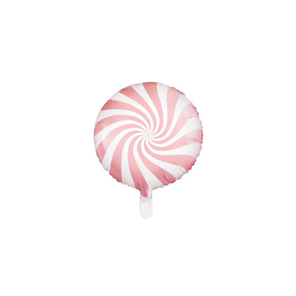 Balon foliowy Cukierek - PartyDeco - jasnoróżowy, 45 cm