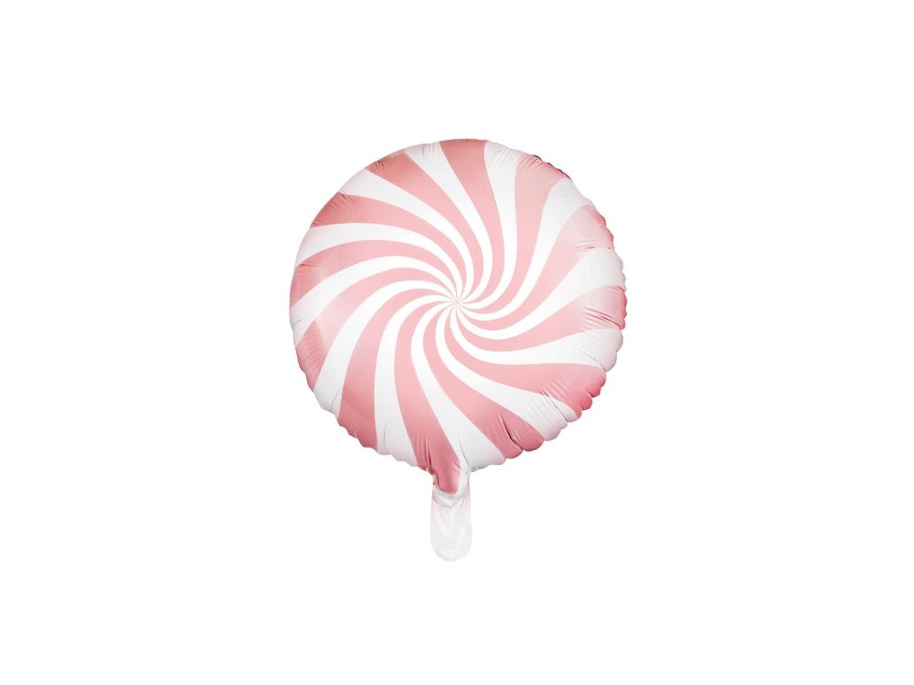 Balon foliowy Cukierek - PartyDeco - jasnoróżowy, 45 cm