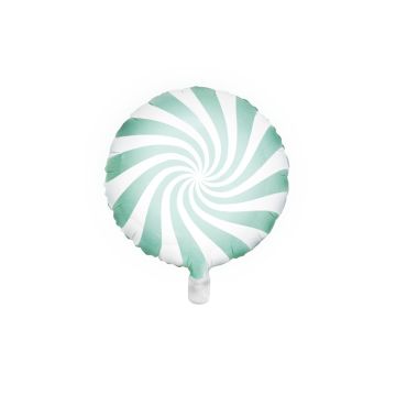 Foil balloon Candy - PartyDeco - mint, 45 cm