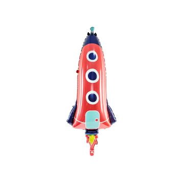 Foil balloon Rocket - PartyDeco - 44 x 115 cm
