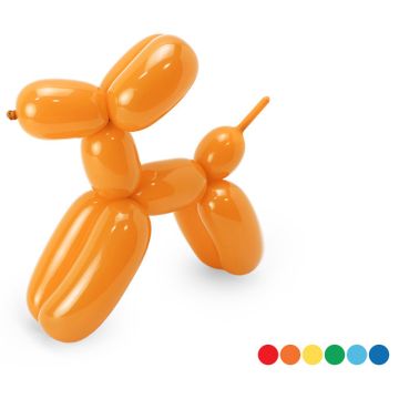 Set of modeling balloons with a pump - colored, 130 cm, 30 pcs.
