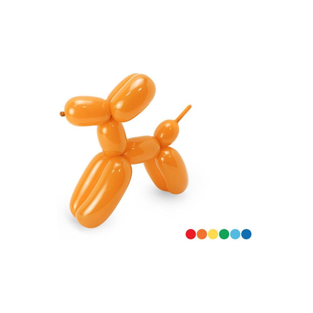 Zestaw balonów do modelowania z pompką - kolorowe, 130 cm, 30 szt.