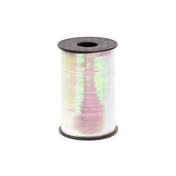Plastic ribbon for balloons - PartyDeco - iridescent, 5 mm x 225 m
