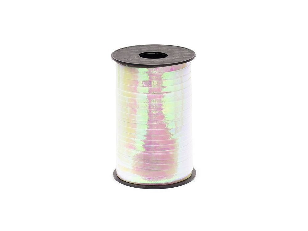 Wstążka plastikowa do balonów - PartyDeco - opalizująca, 5 mm x 225 m