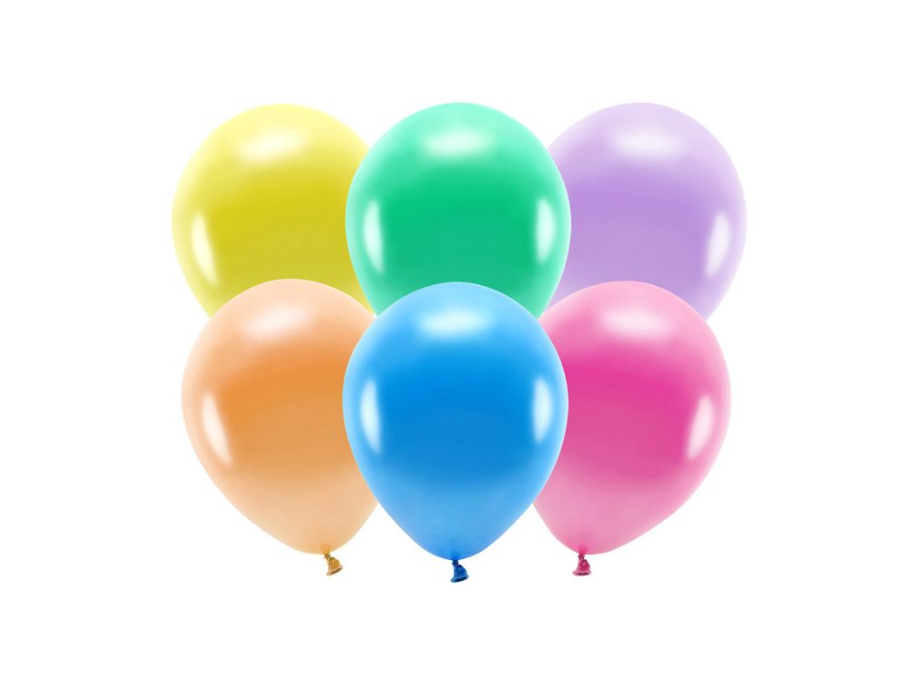 Eco latex balloons, pastel - PartyDeco - colored, 26 cm, 10 pcs.