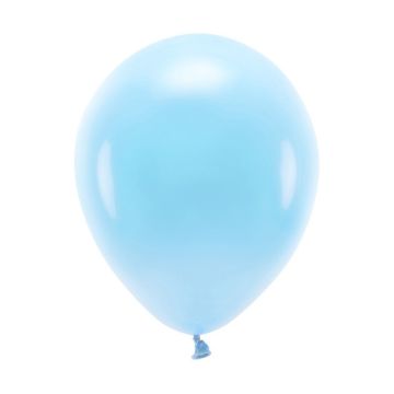 Eco latex balloons, pastel - PartyDeco - blue, 26 cm, 10 pcs.