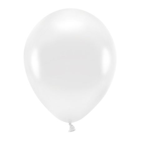 Balony Lateksowe Eco Metaliczne Partydeco Bia E Cm Szt