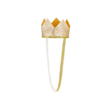 Korona księżniczki - PartyDeco - złota, 8,5 cm