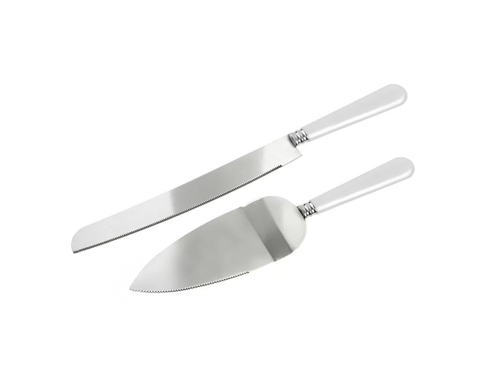 Knife and spatula for serving the cake - PartyDeco - 2 pcs.