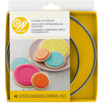 Cookie cutter set - Wilton - circles, 4 pcs.