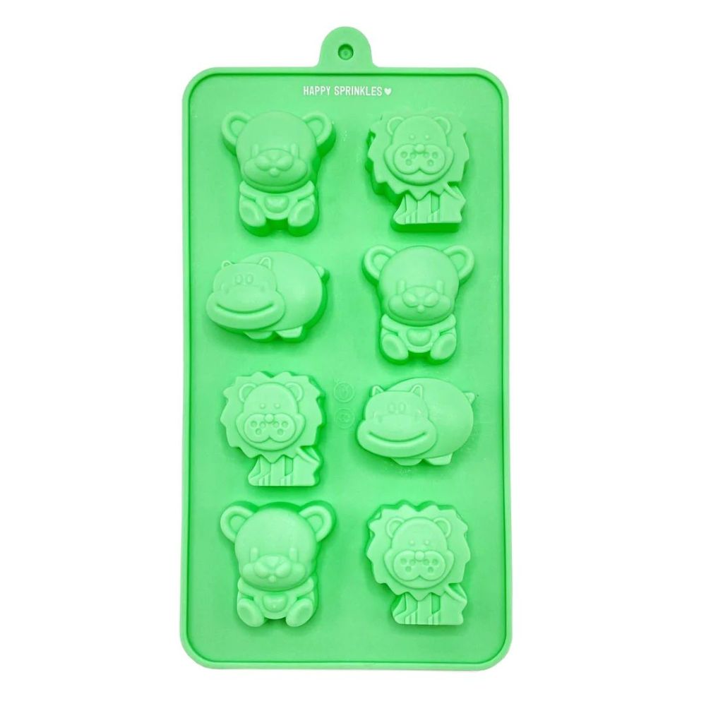 Silicone mold for pralines and chocolates - Happy Sprinkles - Animals, 8 pcs.