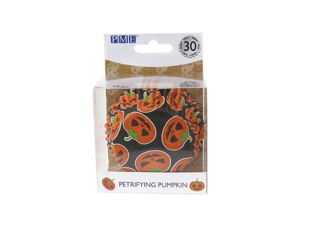 Muffin cases for Halloween - PME - Petrifying Pumpkin, 30 pcs.