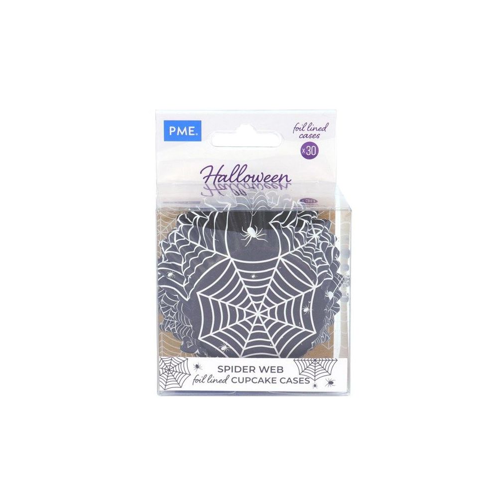 Papilotki do muffinek na Halloween - PME - Spider Web, 30 szt.