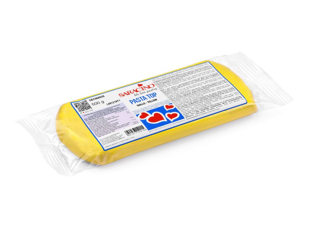 Modelling Top sugar paste, fondant - Saracino - yellow, 500 g