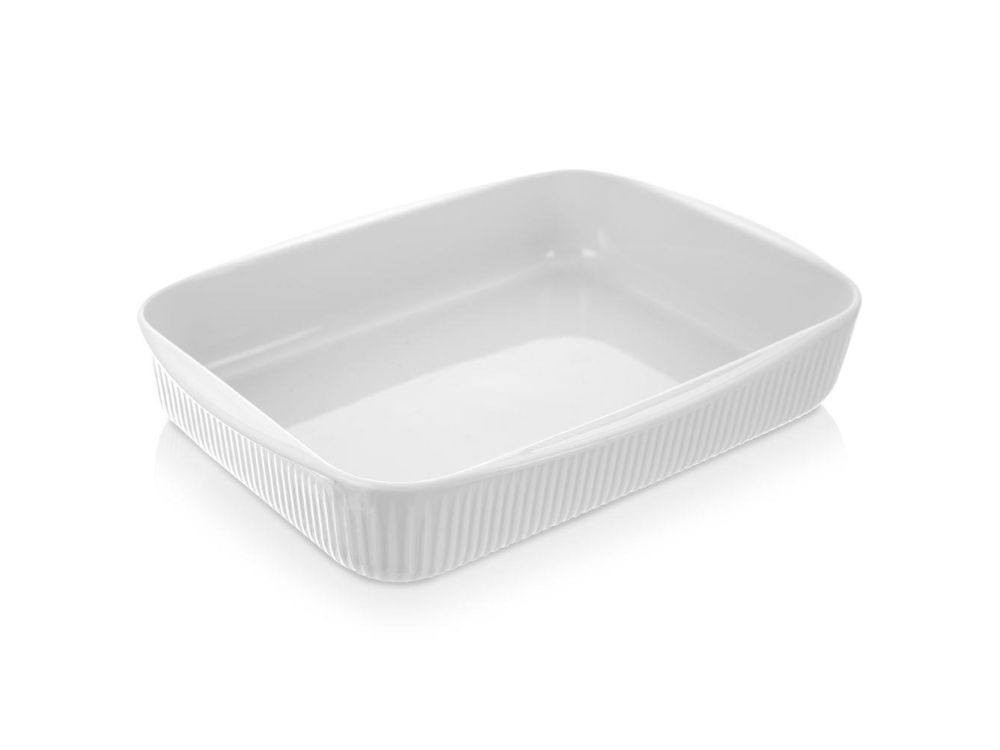 Ceramic vessel - Orion - white, rectangular, 2.2 L