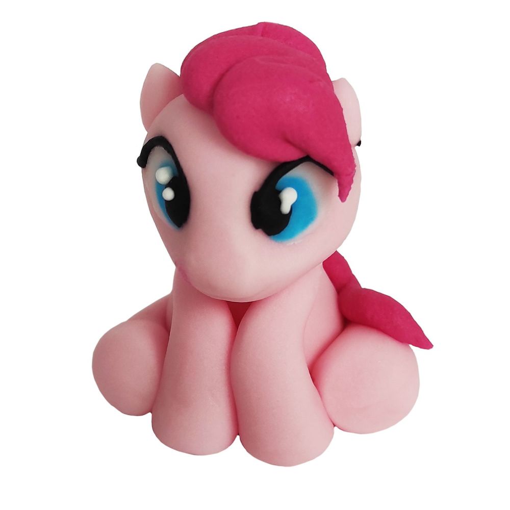 Sugar figure for cake - Dekor Pol - Pony, pink, 6 cm