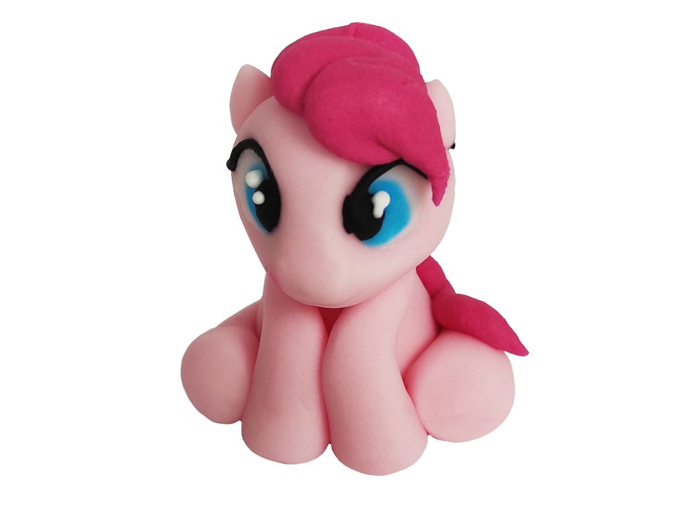 Sugar figure for cake - Dekor Pol - Pony, pink, 6 cm