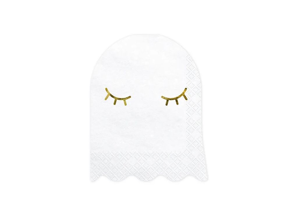 Serwetki ozdobne na Halloween - PartyDeco - Duszek, 20 szt.