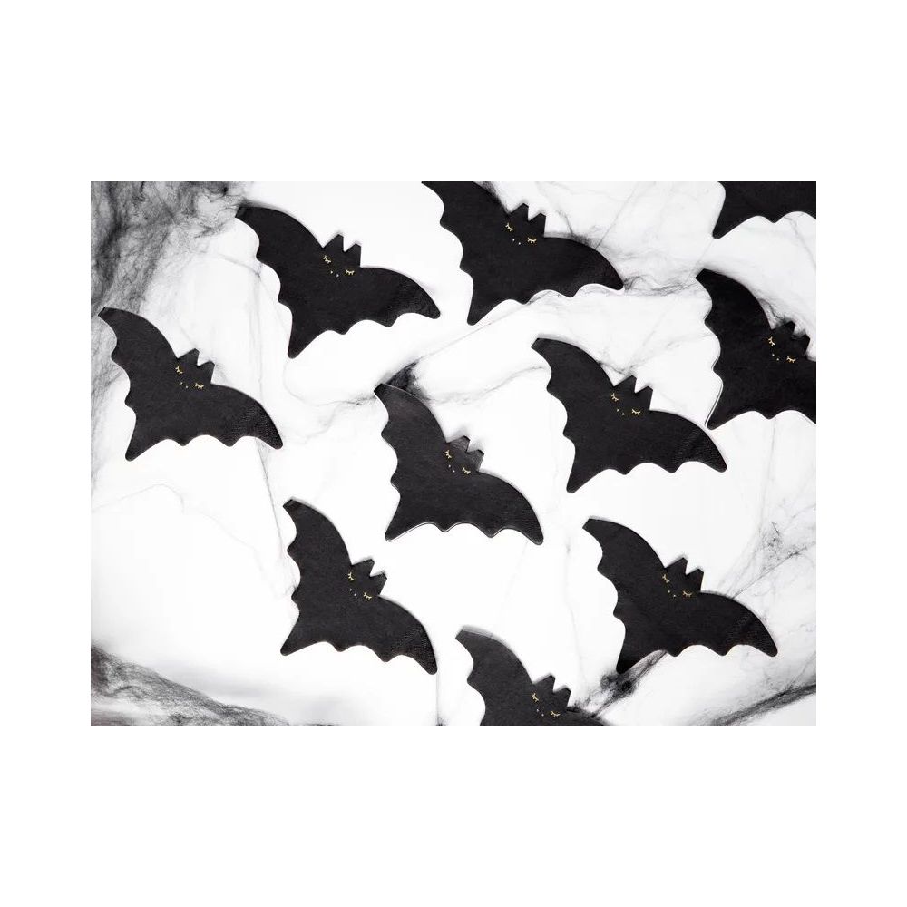Decorative napkins for Halloween - PartyDeco - Bat, 20 pcs.