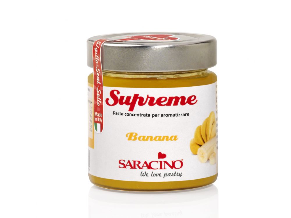Aromat w kremie, pasta smakowa - Saracino - banan, 200 g