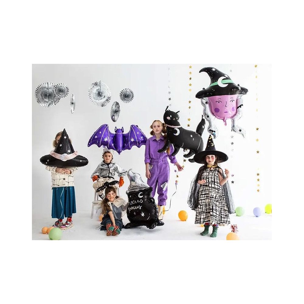 Balon foliowy na Halloween - PartyDeco - Czarownica, 61,5 x 86,5 cm