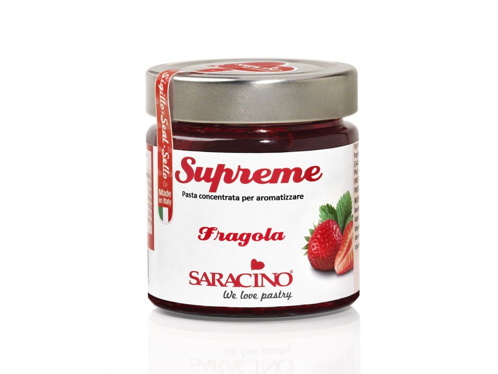 Aromat w kremie, pasta smakowa - Saracino - truskawka, 200 g