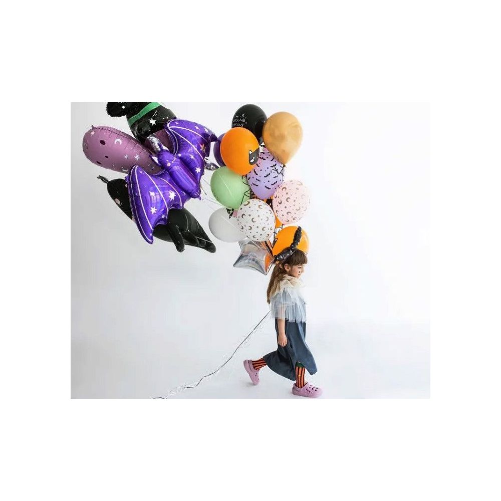 Foil balloon for Halloween - PartyDeco - Bat, 96.5 x 44.5 cm