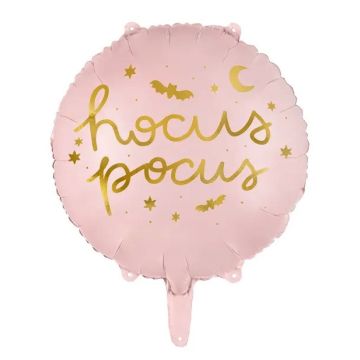 Balon foliowy na Halloween - PartyDeco - Hocus Pocus, różowy, 35 cm