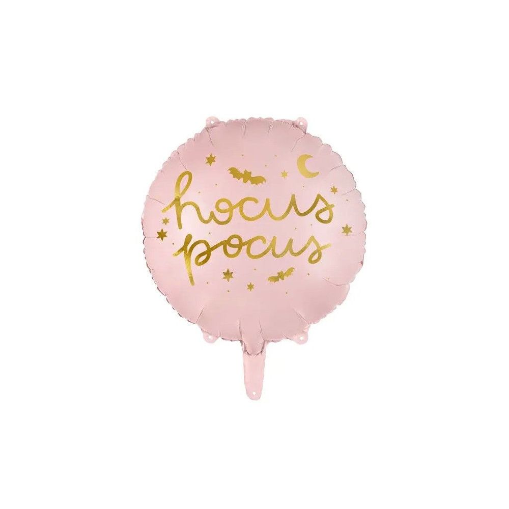 Balon foliowy na Halloween - PartyDeco - Hocus Pocus, różowy, 35 cm