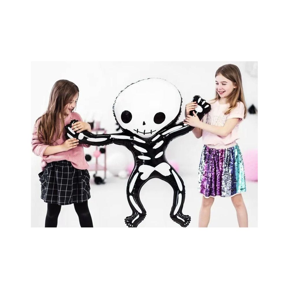 Foil balloon for Halloween - PartyDeco - Skeleton, 84 x 100 cm